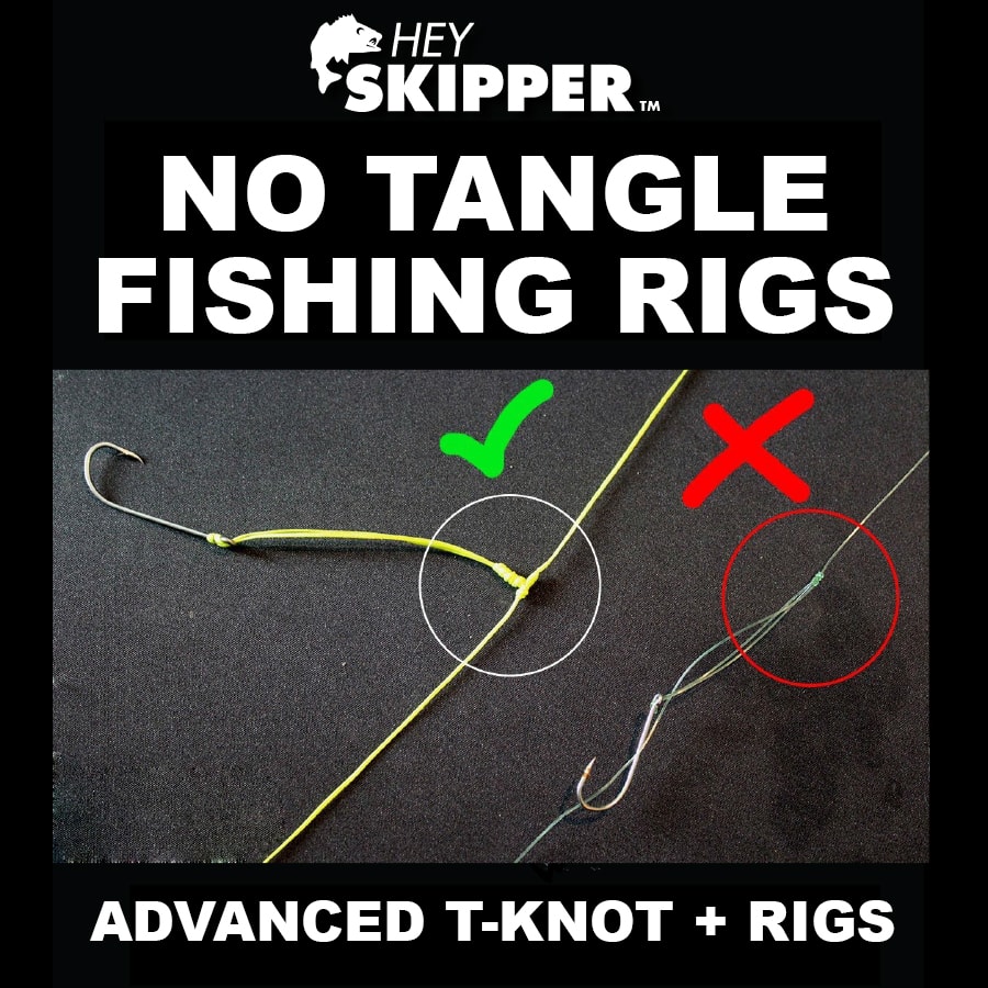 Advanced Fishing Knot Tutorial for Saltwater Anglers! (T-Knot Fishing Knot  Guide) Bottom Rigs + More! - Hey Skipper