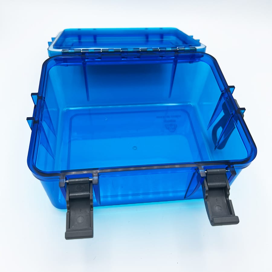 Tool box two-shelf Blue Helios (T-HS-2TTB-B) bait storage case, fishing  tackle, packaging container for fishermen portable fishing boxes, storage